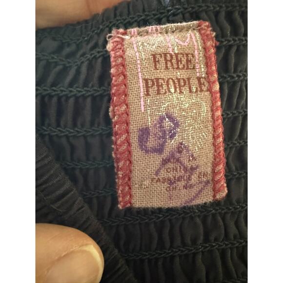 Free People Striped Tiered Tulle Mini Skirt Black Cream Lined Coquette Style 6 - Picture 9 of 10